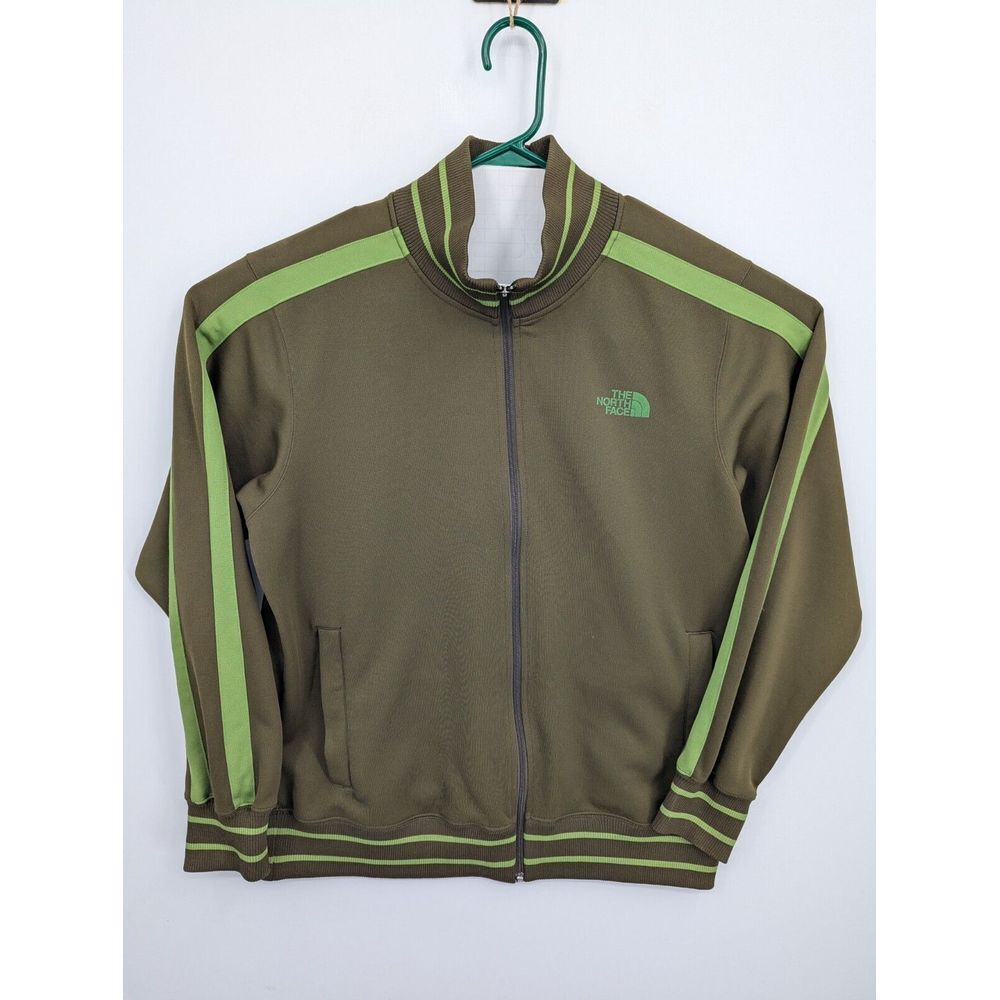 The North Face Men's A5 Series Full Zip Track Jacket Size Large Brown Olive